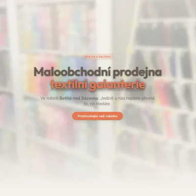 Galtex – textilní galanterie Světlá nad Sázavou